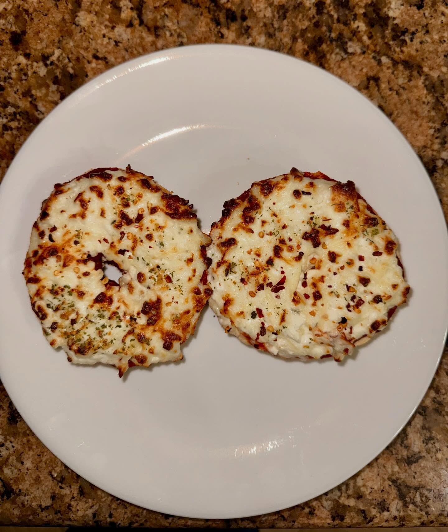 Cottage Cheese Pizza Bagel