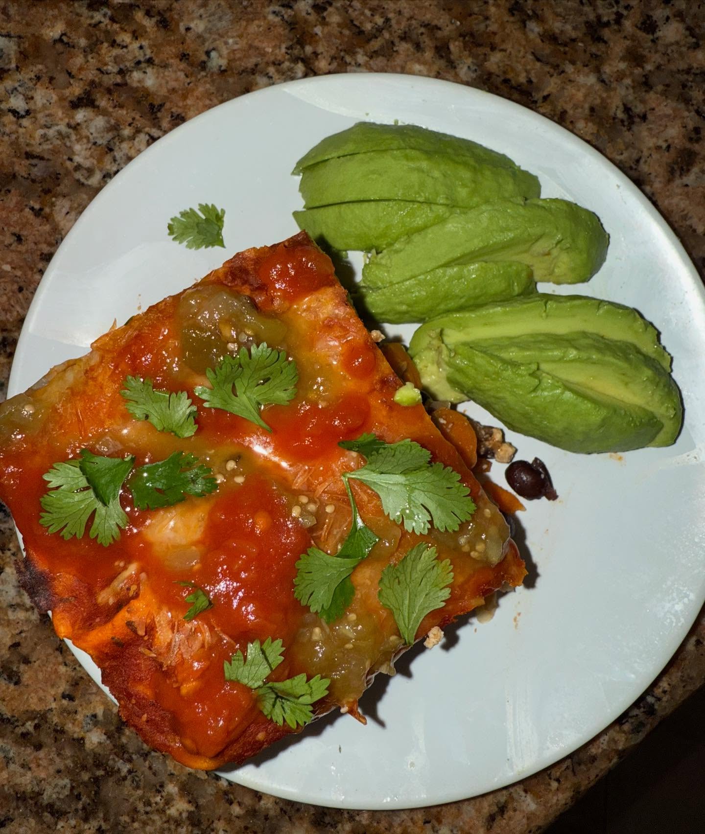 tofu & veggie enchiladas
