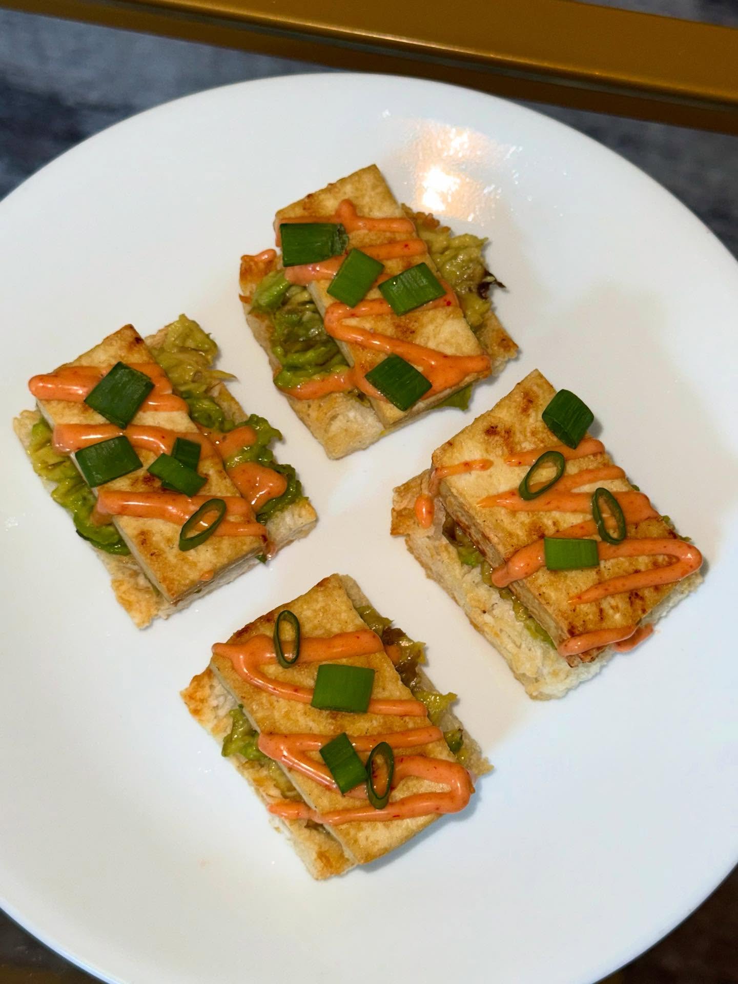 air fryer cripsy rice with tofu