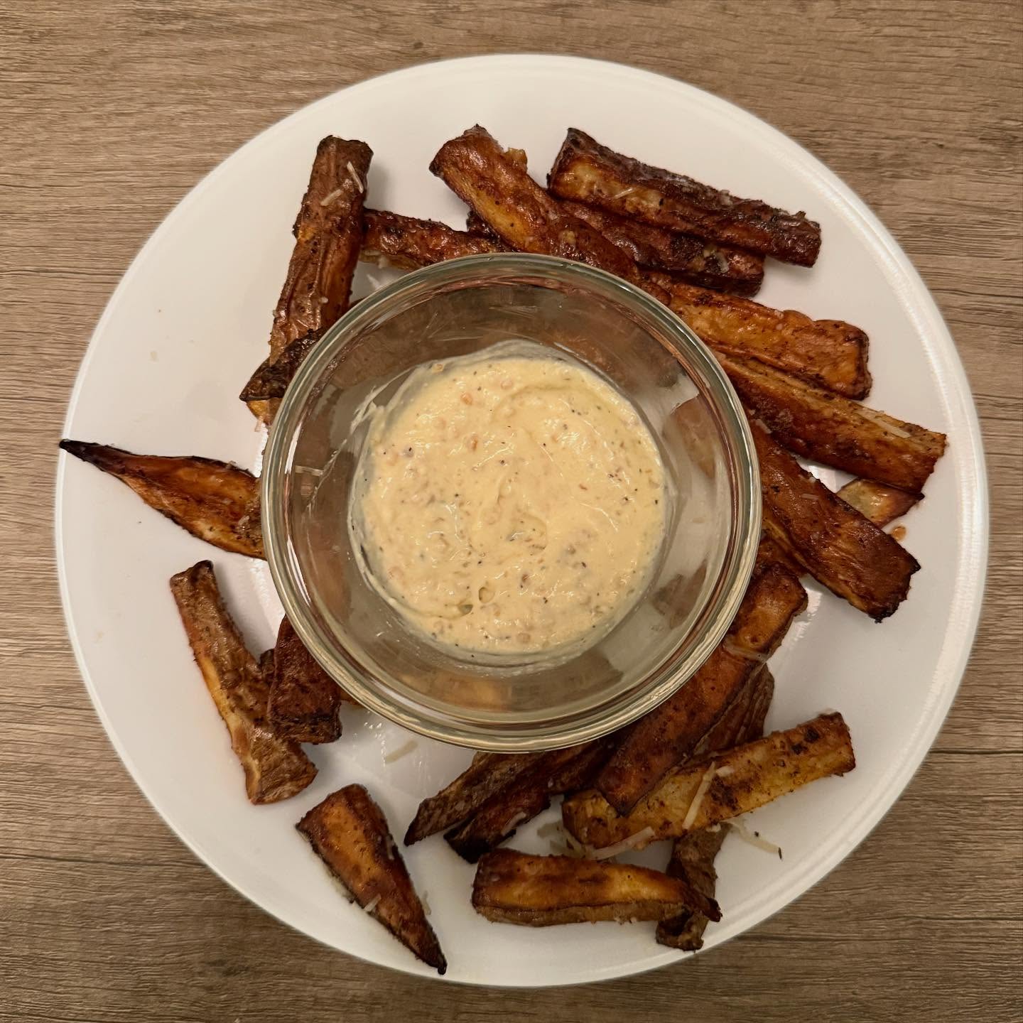garlic parm air fryer french fries
