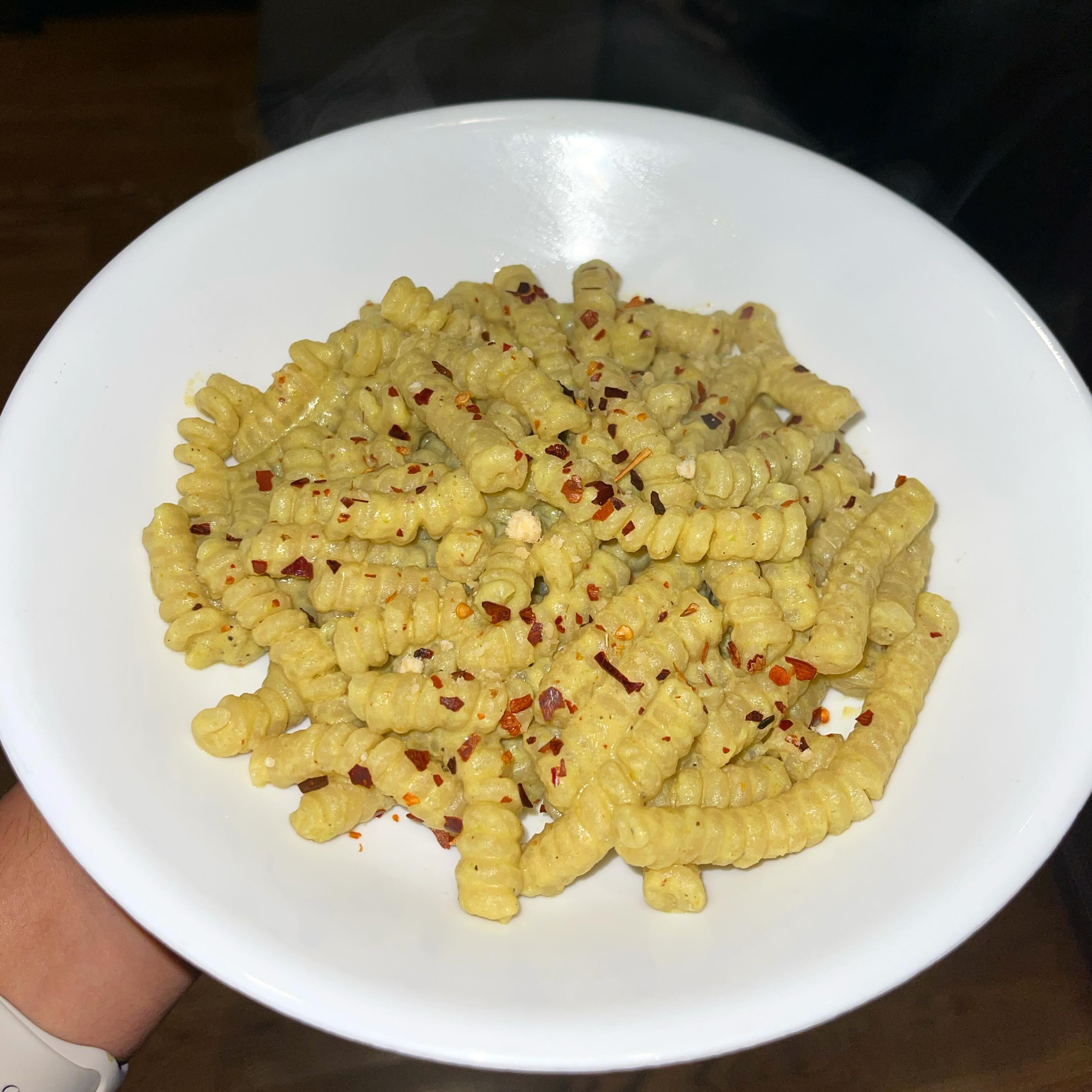 lemon and pea pasta
