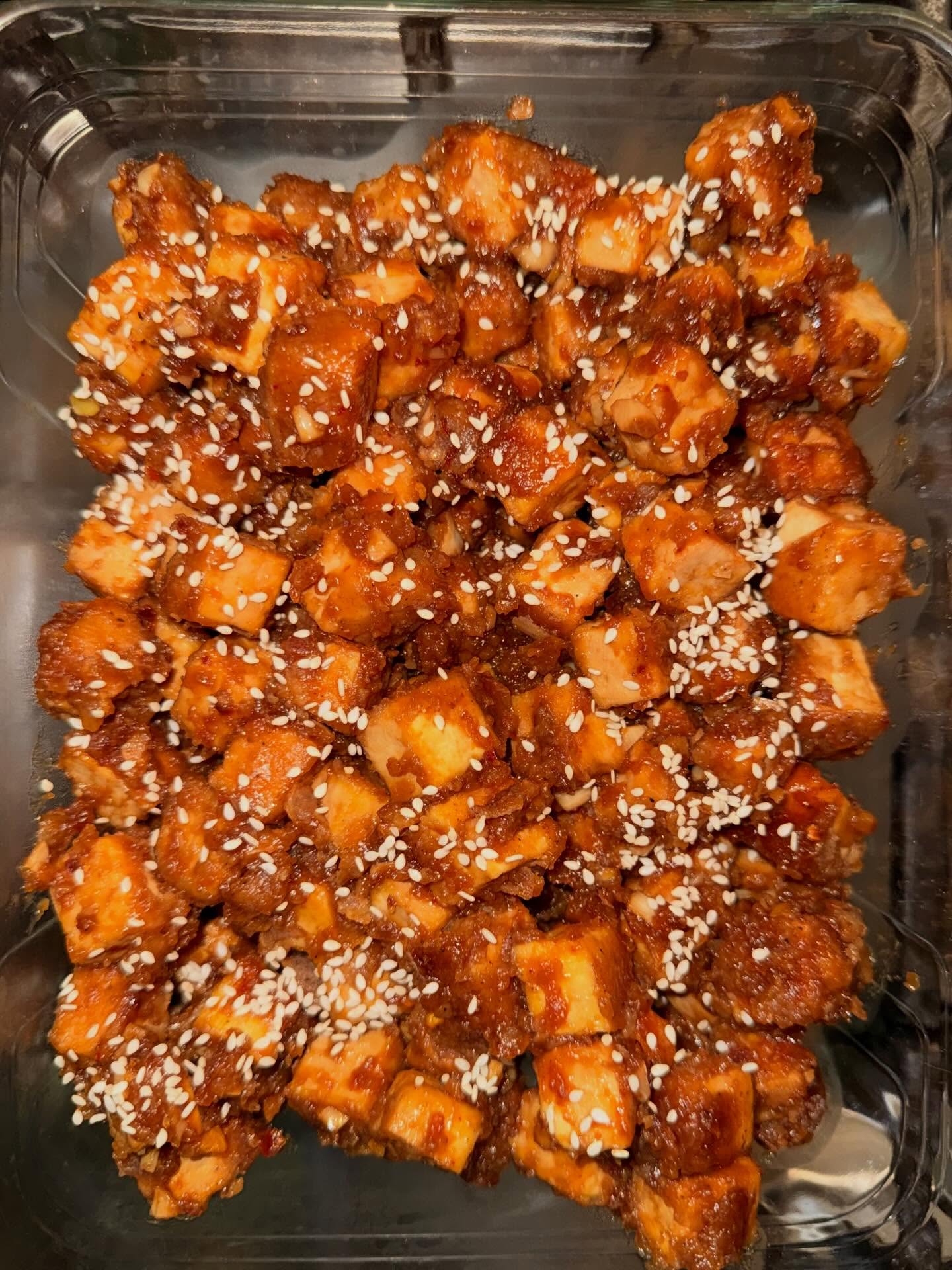 honey garlic tofu