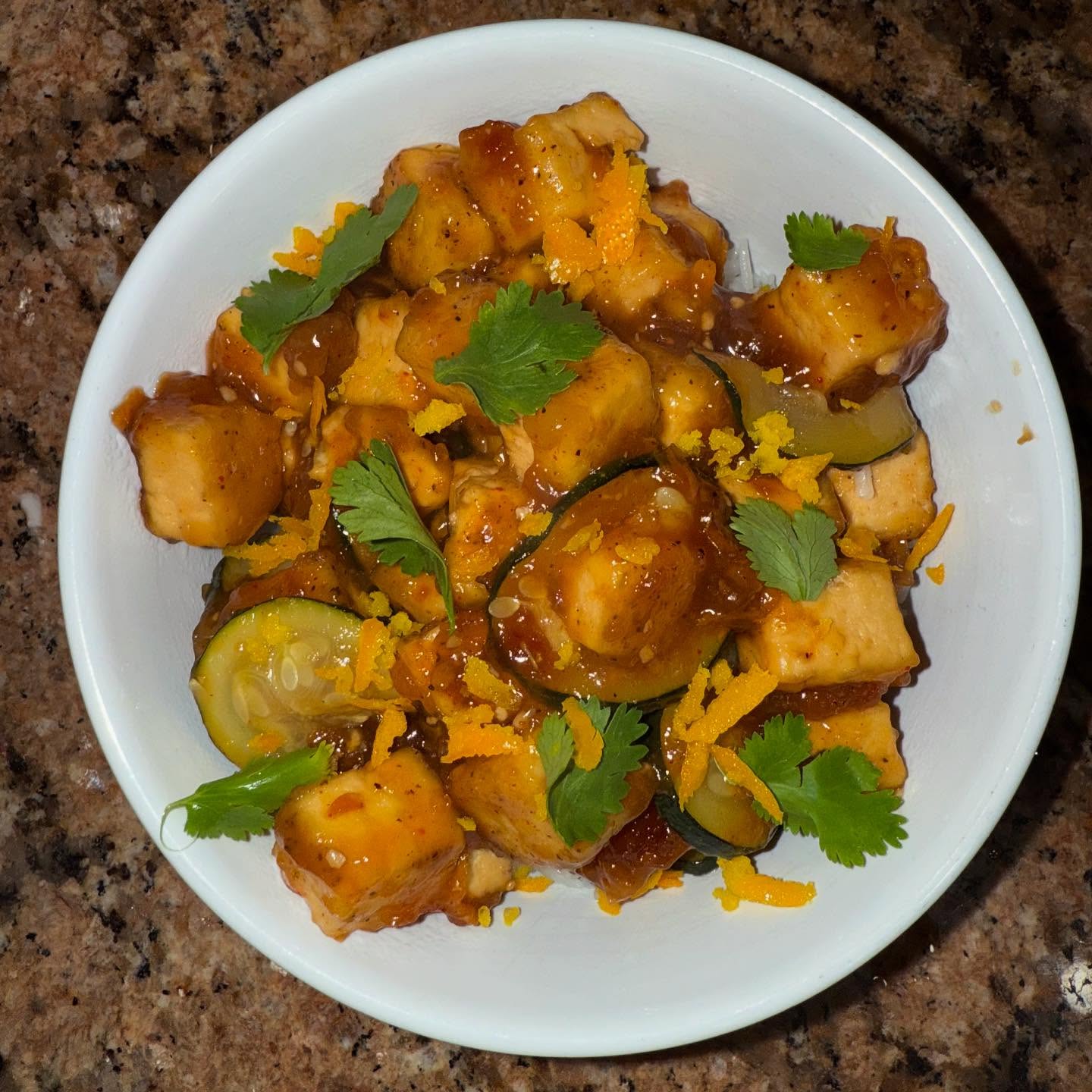 orange tofu