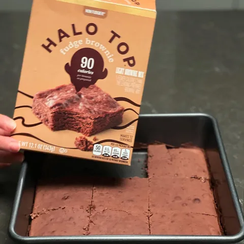 halo top brownies (replace 2 tbsp oil with 1