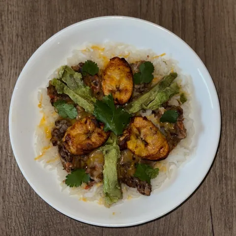black bean & plantain bowl