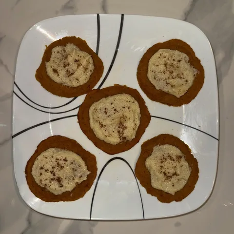 vanilla bean frosted pumpkin cookies