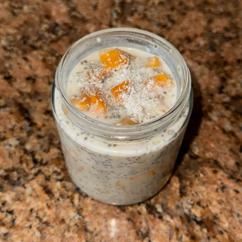 mango sticky rice overnight oats