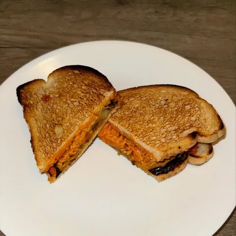 eggplant parm sandwich