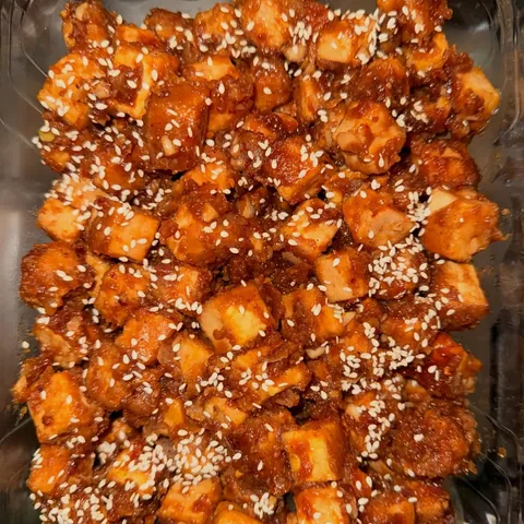honey garlic tofu
