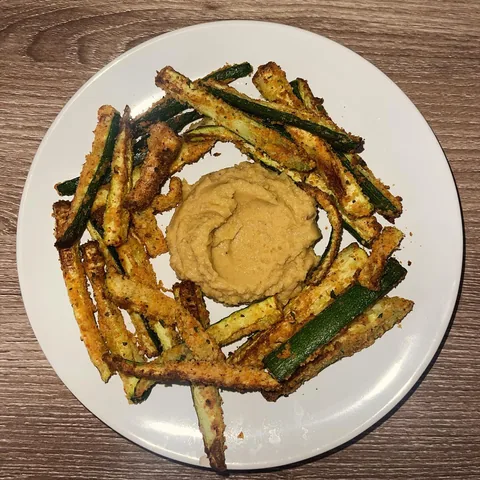 zucchini fries & hummus