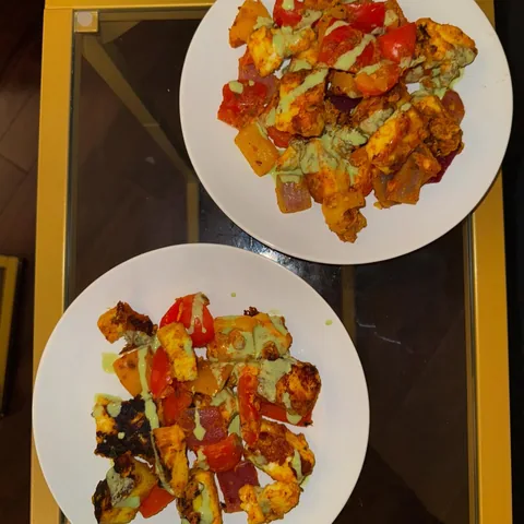 paneer skewers (without the skewers)
